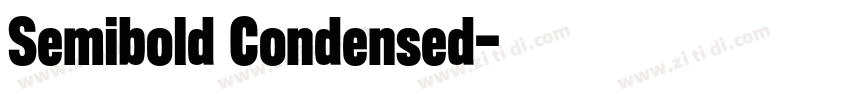 Semibold Condensed字体转换 Semibold Condensed字体转换